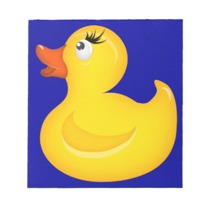 Bloc-note Canards jaunes en caoutchouc