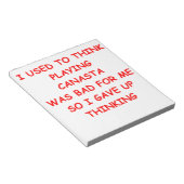 Bloc-note canasta (Incliné)