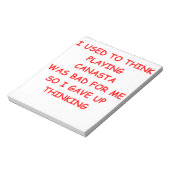 Bloc-note canasta (Tourné)