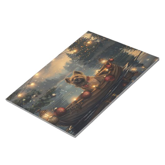 Bloc-note Cane Corso Noël Festive Voyage (Incliné)