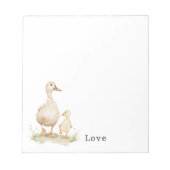 Bloc-note Canetons Maman Jaune (Devant)