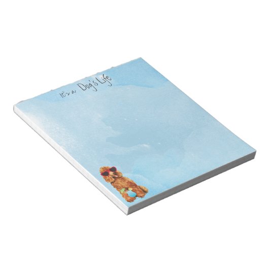 Bloc-note Caniche d'été (Incliné)