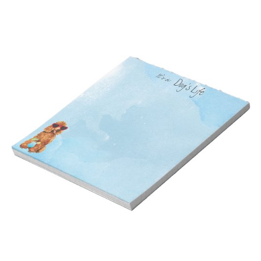 Bloc-note Caniche d'été (Tourné)