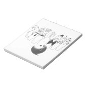 Bloc-note Caractères amusants de la punaise (Tourné)