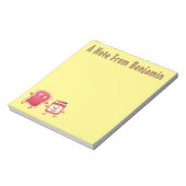 Bloc-note Caractères de dessins animés sur le pain et la con (Tourné)