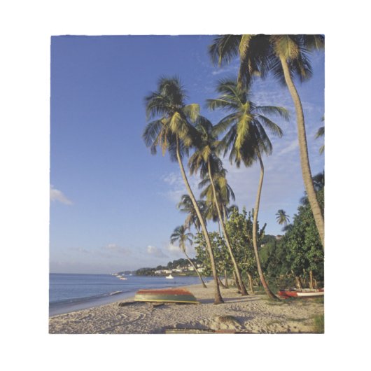 Bloc-note CARAÏBES, Grenade, St. George, Bateaux sur palmier (Devant)