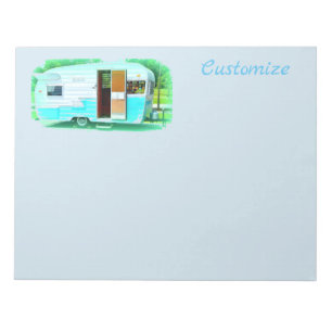 Bloc-note caravane vintage classique