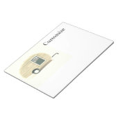Bloc-note caravane vintage en lacet gypsy caravane (Incliné)