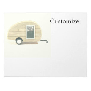 Bloc-note caravane vintage en lacet gypsy caravane