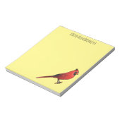 Bloc-note Cardinal du Nord dessin animé d'oiseau (Tourné)