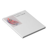 Bloc-note Cardinal rouge en hiver (Incliné)