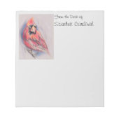 Bloc-note Cardinal rouge en hiver (Devant)