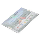 Bloc-note Cardinaux et lumières de Noël Neige d'hiver (Incliné)