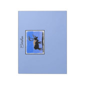 Bloc-note Caribou en hiver - Art original de la faune (Tourné)