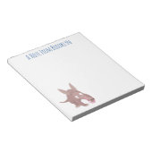 Bloc-note Caricature amusante de Aardvark (Incliné)