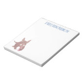 Bloc-note Caricature amusante de Aardvark (Tourné)