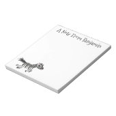 Bloc-note Caricature amusante de zèbre (Tourné)