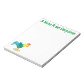 Bloc-note Caricature amusante du coq à rames (Tourné)