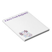 Bloc-note Caricature axolotl rose adorable (Incliné)