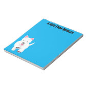 Bloc-note Caricature blanche de terrier de l'ouest (Tourné)