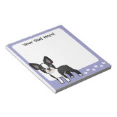 Bloc-note Caricature Boston Terrier (Incliné)