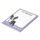 Bloc-note Caricature Boston Terrier (Tourné)