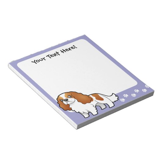 Bloc-note Caricature Cavalier King Charles Spaniel (Incliné)