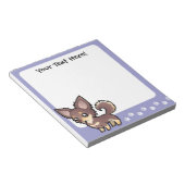 Bloc-note Caricature Chihuahua (long manteau) (Incliné)