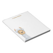 Bloc-note Caricature Cute Llama pour enfants (Incliné)