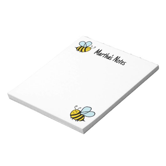 Bloc-note Caricature d'abeille mignon conception PC bloc-not (Tourné)