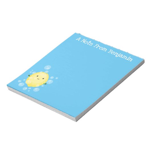 Bloc-note Caricature d'agrumes de citron mûr (Tourné)