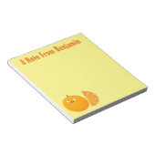 Bloc-note Caricature d'agrumes d'orange (Incliné)
