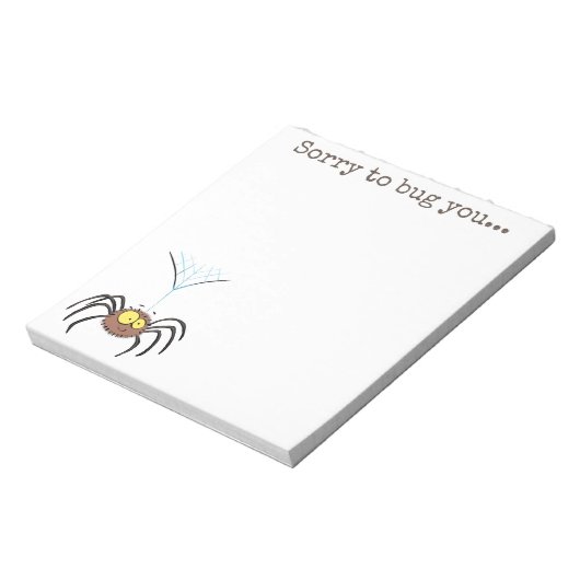 Bloc-note Caricature d'araignée brune moelleuse (Tourné)