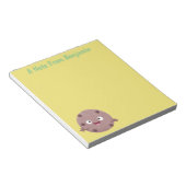 Bloc-note Caricature de biscuit à puce en chocolat (Incliné)