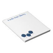 Bloc-note Caricature de bleuets joyeux (Incliné)