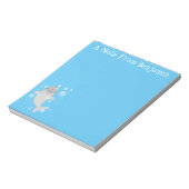 Bloc-note Caricature de bulles de narval joyeux (Tourné)