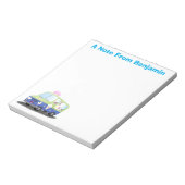 Bloc-note Caricature de camion de glace joli (Tourné)