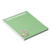 Bloc-note Caricature de chèvre billy joyeux (Incliné)