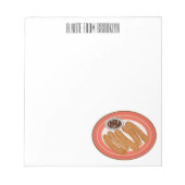 Bloc-note Caricature de Churro (Devant)