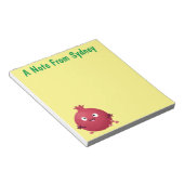 Bloc-note Caricature de fruits à la grenade joyeux (Incliné)