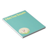 Bloc-note Caricature de légume de chou-fleur joyeux (Incliné)