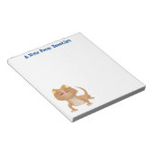 Bloc-note Caricature de lézard de dragon à barbe (Incliné)