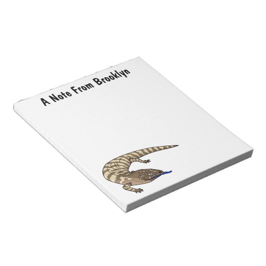 Bloc-note Caricature de lézard rouge (Incliné)