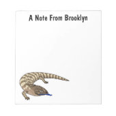 Bloc-note Caricature de lézard rouge (Devant)