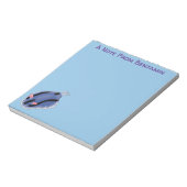 Bloc-note Caricature de nudibranche bleu mignon (Tourné)