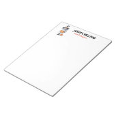 Bloc-note Caricature de personnage d'Halloween éffrayant (Incliné)