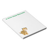 Bloc-note Caricature de petit tigre joyeux (Incliné)