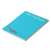 Bloc-note Caricature de plesiosaure, monstre marin mignon et (Tourné)