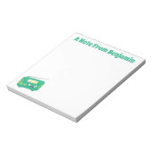 Bloc-note Caricature de radio rétro amusante (Tourné)