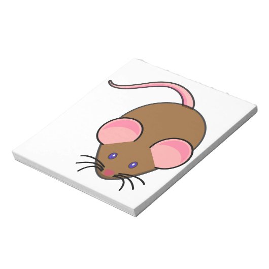 Bloc-note Caricature de souris mignonne (Tourné)